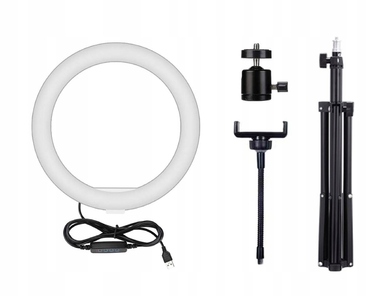 Кільцева LED-лампа 80 Вт + штатив 160 см та тримач для телефону