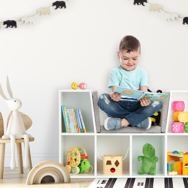 Relaxdays Bookshelf with Cushion