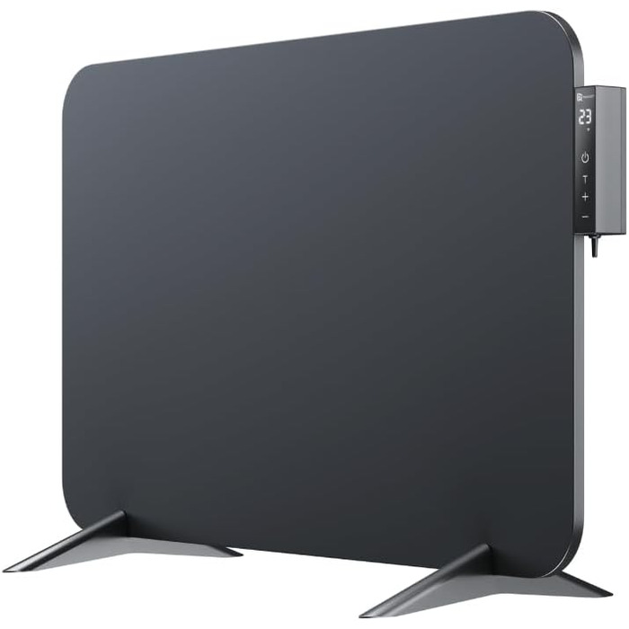 Інфрачервовий обігрівач BR Bringer 450W з Wi-Fi, термостатом та пультом, для дому та офісу (чорний)