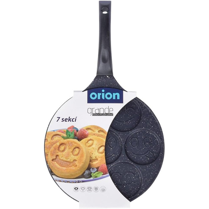 ORION Frying Pan Ø 27 cm | 7-Egg Frying Pan | Crepe Pan for Gas | for Induction, with non-stick coating