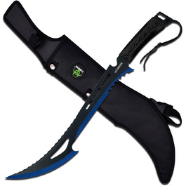 Мачете Z-Hunter Black/Blue — сталевий туристичний ніж