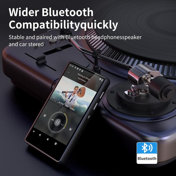 MP3 плеєр SWOFY 80GB з Bluetooth та WiFi, 4.0