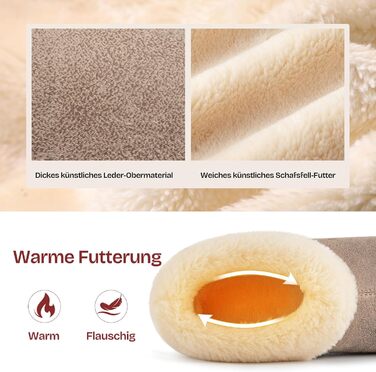 Тапочки домовиті жіночі EverFoams зимові, антиковзні, теплі, з м'якого плюшу та піною з пам'яттю, 38/39 EU, тауп