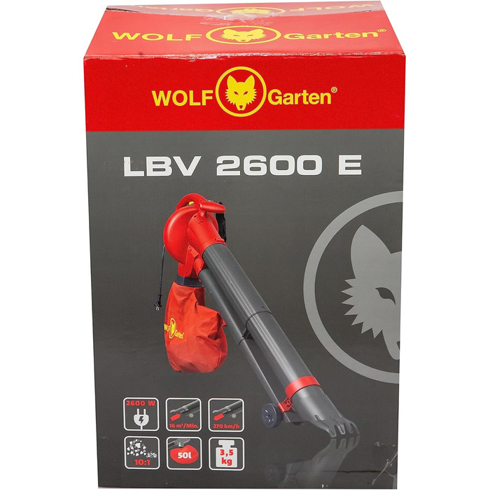 WOLF-Garten LBV 2600 E електричний повітродув для листя, 2600 Вт