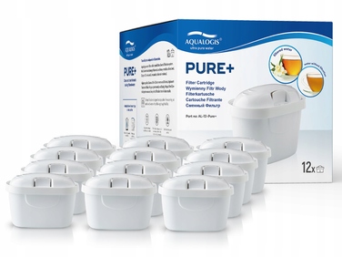 Смінні фільтрувальні картриджі для глека Aqualogis Pure+, 12 шт.