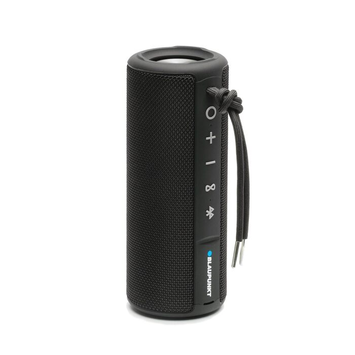 Портативна Bluetooth колонка Blaupunkt BT 214: бездротова, до 10 годин, Bluetooth 5.0, AUX, гучний зв'язок, чіткий звук, баси, чорна