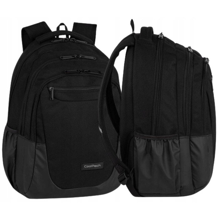 Великий місткий підлітковий шкільний рюкзак Soul Black CoolPack, чорний