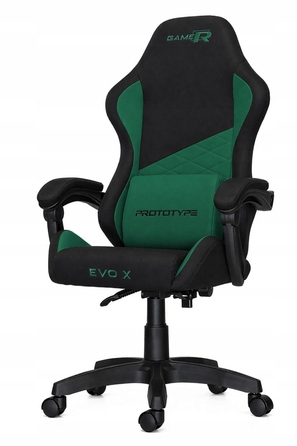 Ігрове крісло Prototype EVO, тканина, чорне