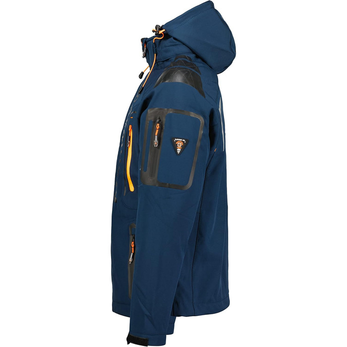 Чоловіча outdoor куртка Geographical Norway Tangata — функціональна вітро- та водонепроникна куртка для активного відпочинку, колір Marine orange, розмір S