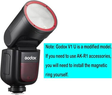 Спалах Godox V1N для Nikon: потужний, швидкий, з Li-Ion акумулятором, 76 Вт, TTL, HSS 1/8000, 480 спахів, перезарядка 1.5с