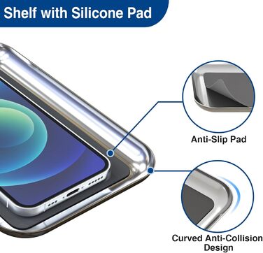 Настінний тримач для туалетного паперу з полицею, хромований, з місцем для 4 запасних рулонів