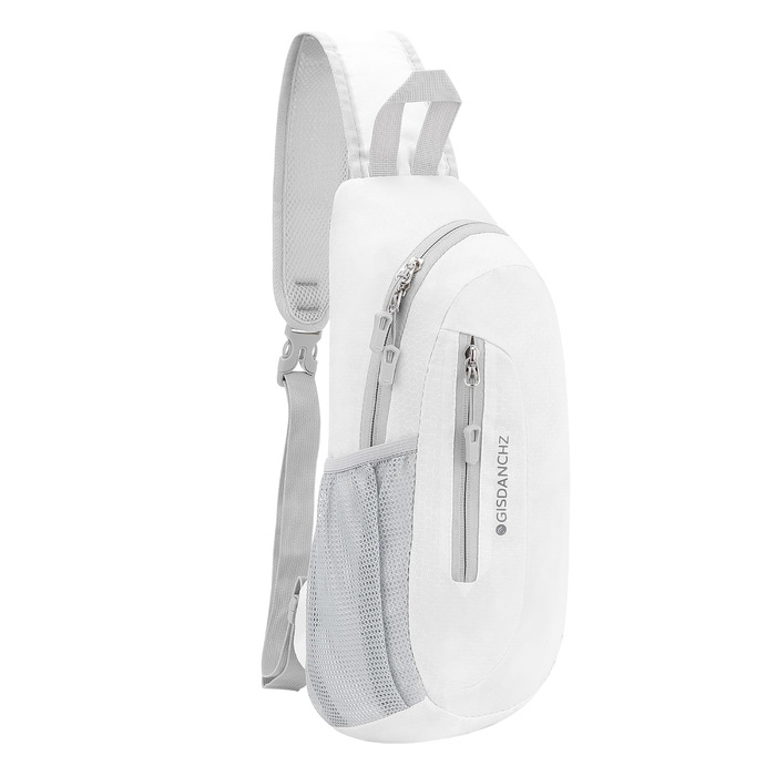 Чоловіча/Жіноча нагрудна сумка-слінг, поясна сумка, водонепроникна, для подорожей, спорту, повсякденного використання, біла