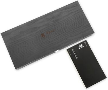 Набір кухонних ножів Wakoli Titanium Noir (3 шт.) з титанового покриття, 17 см, з нержавіючої сталі, G10 ручка. Ідеально для овочів, фруктів, зелені та хліба. У подарунковій коробці.