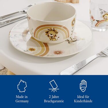 Дитячий набір столових приборів Villeroy & Boch Boho Kids (4 шт.) - нержавіюча сталь, сріблястий/платиновий, придатний для миття в посудомийній машині