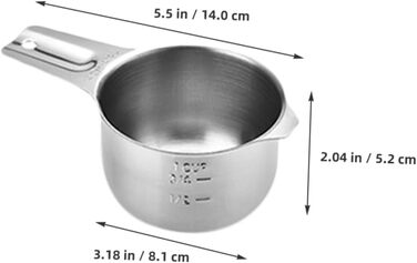 15-Piece Stainless Steel Measuring Cup and Spoon Set - Precise Measuring Tools for Baking, Nesting Design, Storage Pouch