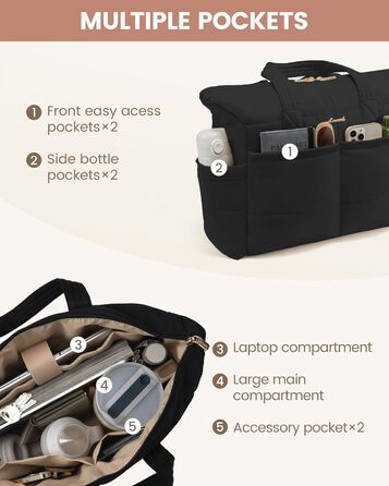 Сумка для ноутбука LOVEVOOK, чорна, 15.6 дюймів (для жінок)