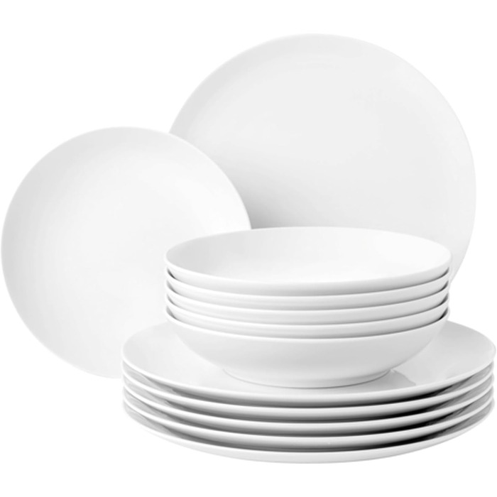 Seltmann Weiden Tableware Set, 12-piece | Liberty white