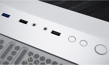 Корпус для ПК GameMachines Element Snow Edition ATX з 3 RGB вентиляторами, білий (Nova Snow)