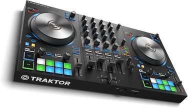 DJ контролер Native Instruments Traktor Kontrol S3 4-канальний з 16 педами та інтегрованою звуковою картою, Traktor Pro 4
