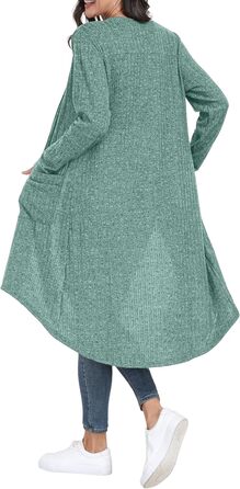 Жакети GRECEREE для жінок: кардиган з V-подібним вирізом, літній, з ґудзиками (XL, блакитний/зелений)