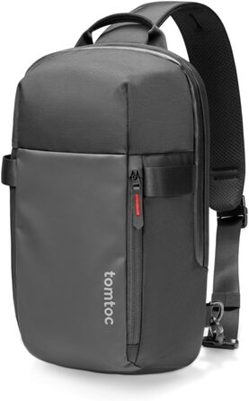 tomtoc Чоловіча сумка через плече Sling Bag для MacBook Air/Pro 13-14 дюймів, чорна, водонепроникна