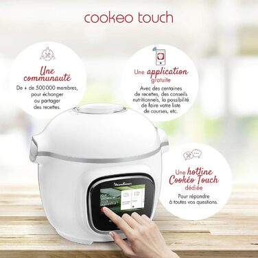 Moulinex Cookeo Touch Multicooker, intelligent, High-Pressure Touch Connect WiFi Black