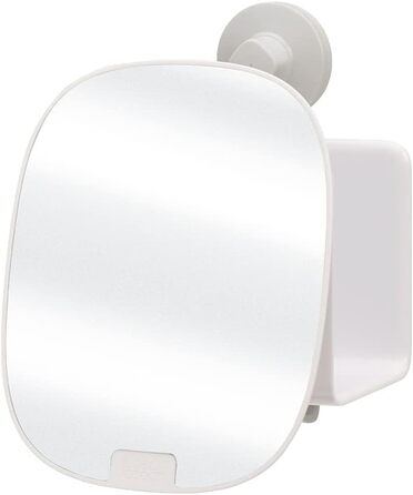 Joseph Joseph EasyStore Compact Shower Shelf with Adjustable Mirror – White