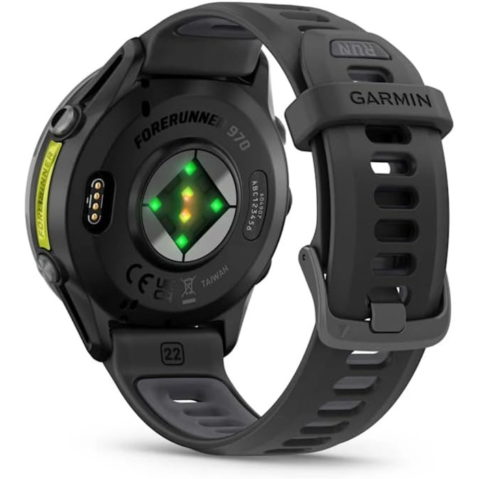 Garmin Forerunner 970 Carbon Grey – Розумний годинник для бігу з Amoled-дисплеєм та ліхтариком | До 15 днів роботи від акумулятора