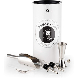 Gin-Tonic Bar Equipment, stainless steel finish, food-safe, dishwasher-safe, Long Drink Set (Medium Set)