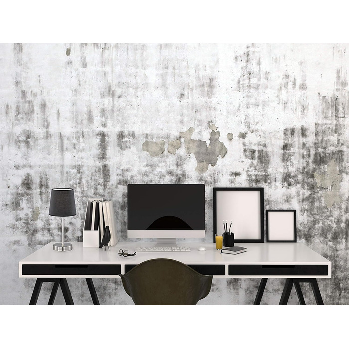 WOFI Настільна лампа Cesena 1-лампова, чорна, 14 x 14 x 32 см, тканинний абажур, 832401100000