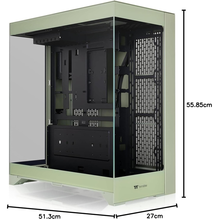 Корпус для ПК Thermaltake CTE E550 TG ATX/E-ATX, двокамерний дизайн, загартоване скло, підтримка радіаторів до 420 мм, Matcha Green