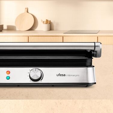 Ufesa Everest Electric Hot Plate with Touch Screen - 5 Programs, Timer & Adjustable Temperature