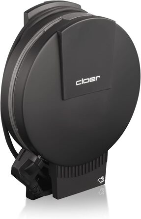 Вафельниця Cloer 180, 930 Вт, для серцевидних вафель 16 см, метал, чорна, з сигналом готовності, важкі антипригарні пластини