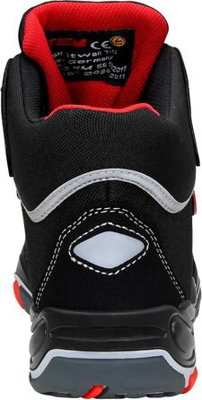 Робочі черевики ELTEN Sander ESD S3S: текстиль, пластикова капа, легкі, спортивні, чорні, 40 EU (для жінок та чоловіків)