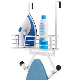 Підвіска для прасувальної дошки KES з корзиною, без свердління, біла (HIR500A-WH)