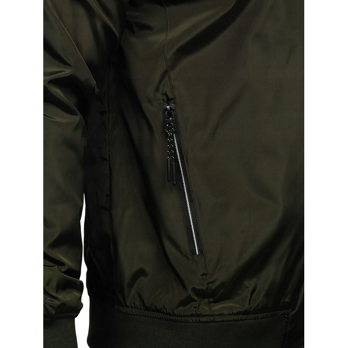 Чоловіча демісезонна куртка-бомбер Denley Khaki W3909_L