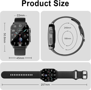 Смарт-годинник для жінок та чоловіків з AMOLED-дисплеєм 2.01