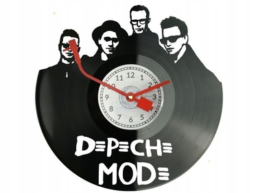 Настінний годинник Depeche Mode у вигляді вінілової платівки — оригінальний подарунок для нього та для неї
