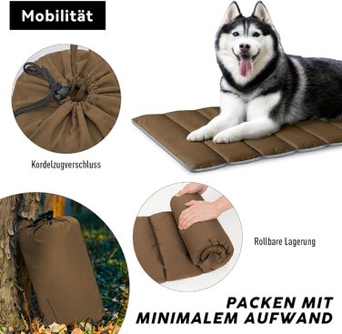 Водонепроникний килимок для собак Western Home: зручний, портативний, 110x68 см (колір: коричневий)