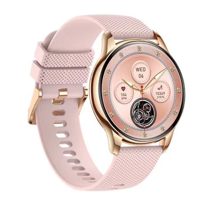 Смарт-годинник Torica SmartWatch AMOLED, 300 мАг, з функцією дзвінків та тонометром, золотий