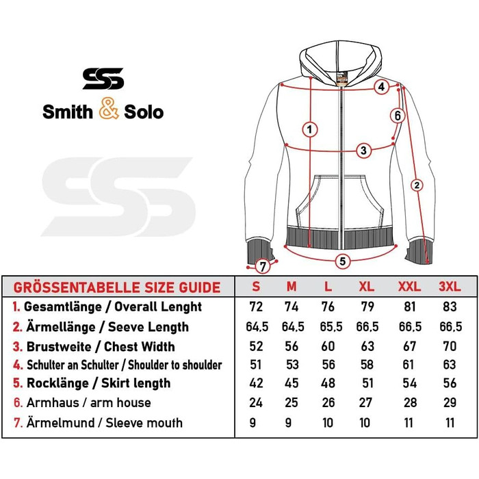 Світшот з капюшоном Smith & Soo для чоловіків – спортивна куртка, толстовка з блискавкою, бавовняна суміш (M, Stone-zip)