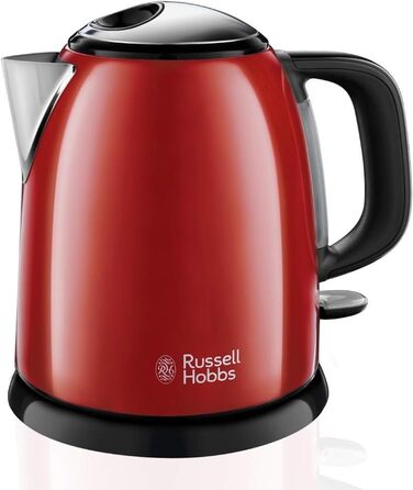 Електричний чайник Russell Hobbs Colours+ 1.0л, червоний, нержавіюча сталь, 2400W