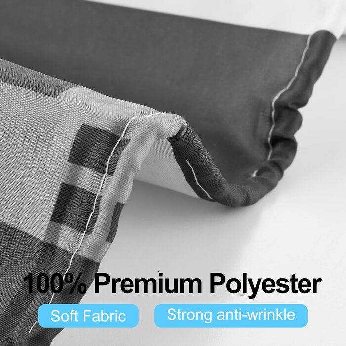 Шторка для душу DUFU, водонепроникна та пральна, 180x200 см, темно-сіра | Поліестер, 12 гачків, швидковисихаюча, напівпрозора