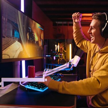 Тримач для мікрофона TONOR T20LP з низьким профілем - регульований штатив для геймінгу, подкастингу та запису звуку