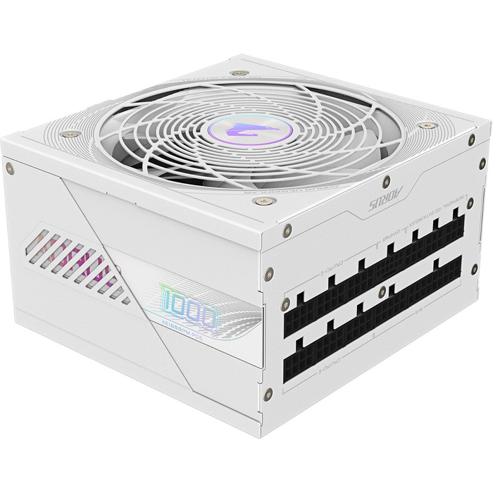 Блок живлення GIGABYTE AORUS Elite P1000W Ice 1000W, PCIe 5.0, 80 Plus Platinum, повністю модульний, ATX 3.0