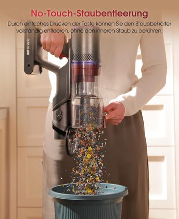 Бездротовий акумуляторний пилосос UNINELL HOME 50000Pa/580W, 70 хвилин роботи, LED-дисплей, антизаплутувана щітка, для твердих поверхонь, килимів, шерсті тварин