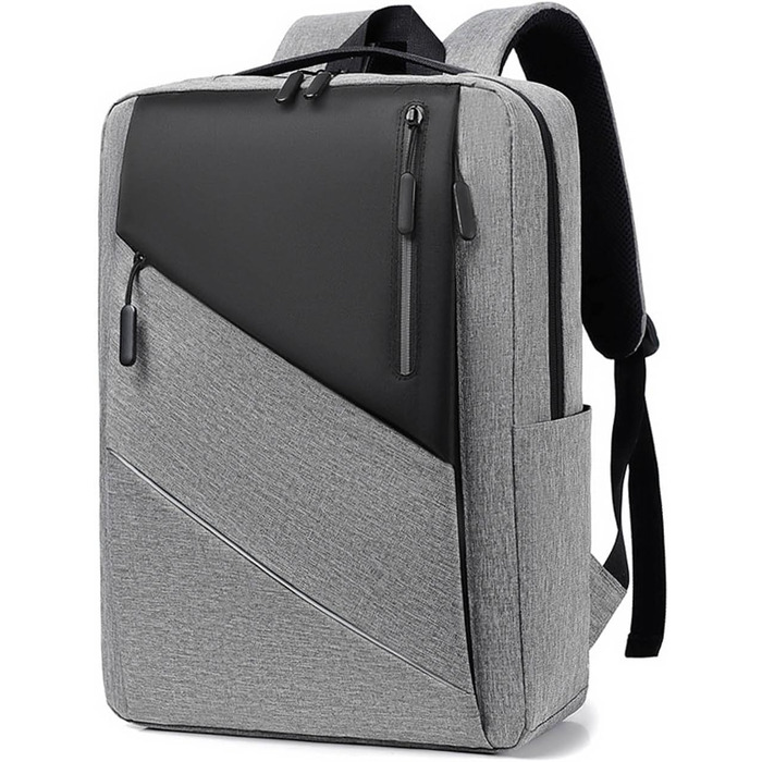 Рюкзак для ноутбука FANDARE Slim - чоловічий/жіночий, для роботи, подорожей, навчання. USB-порт, багато кольорів (сірий)
