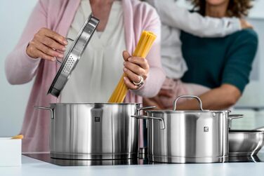 Набір каструль ZWILLING TrueFlow з кришками, 5 предметів, нержавіюча сталь, для індукційних плит, сріблястий