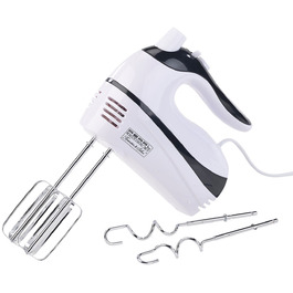 Ручний міксер Rosenstein & Söhne з 5 швидкостями та Turbo, 4 гачки, до 500 Вт (вінчик, міксер, кухонний помічник)