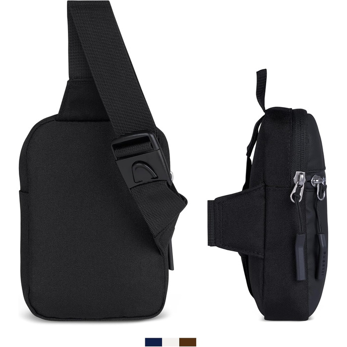 Сумка Bugatti Blanc Delight Mini Crossbody чорного кольору - унісекс, на плече, міні